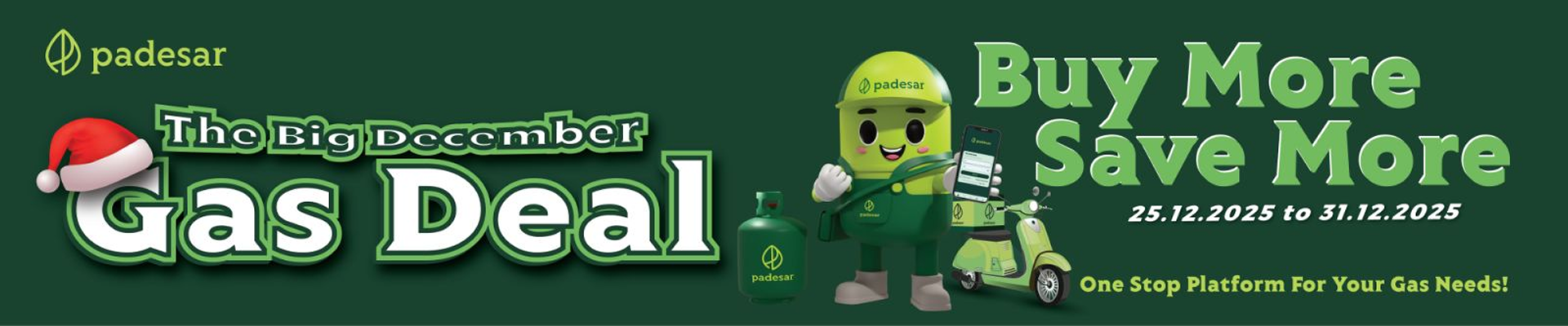 The BIG December Gas Deal! Buy More, Save More!